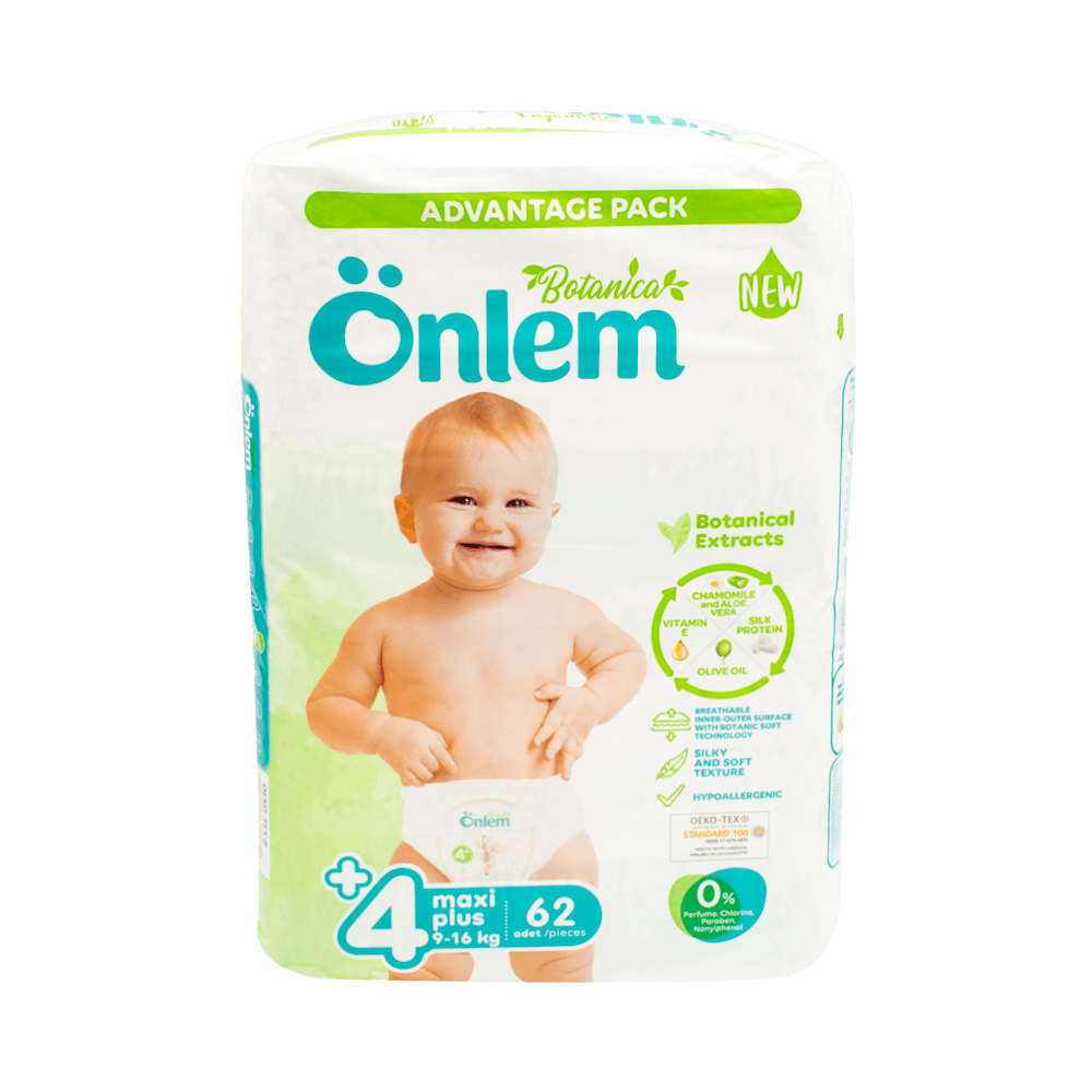 Önlem Fırsat Paket Maxi Plus 62'li 9-16 Kg 4+ Numara