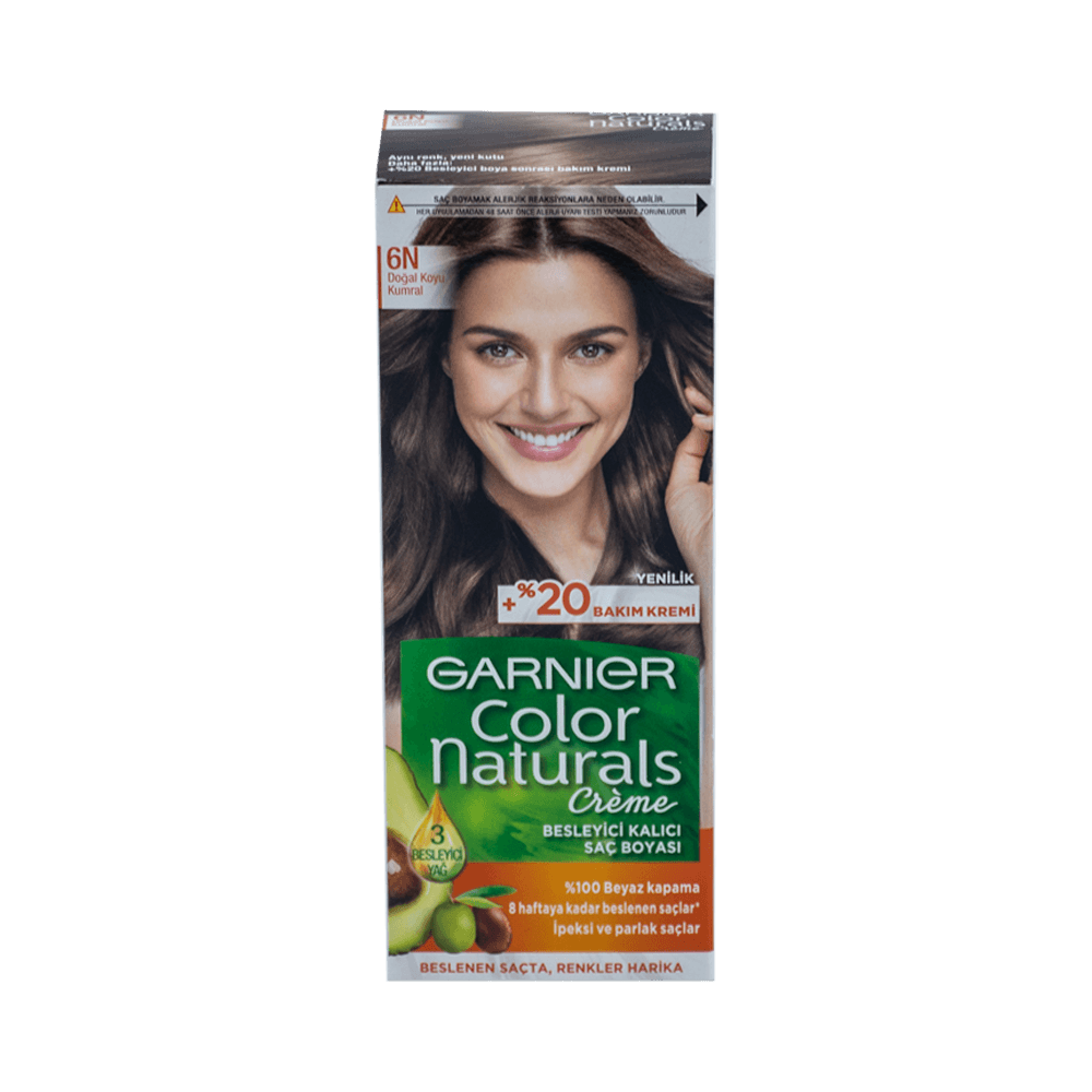 Garnier Color Naturals 6N Doğal Koyu Kumral Saç Boyası