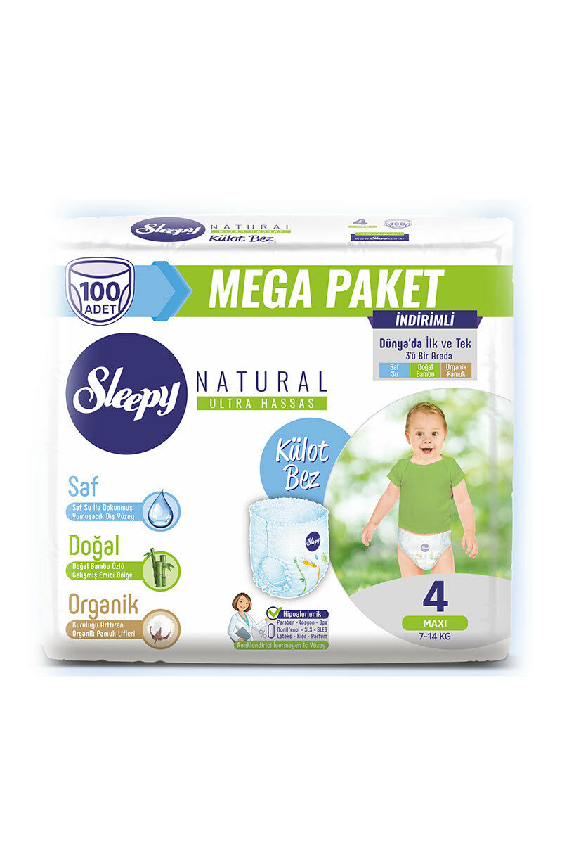 Sleepy Mega Külot Maxi 4 Numara 100'lü 7-14 Kg