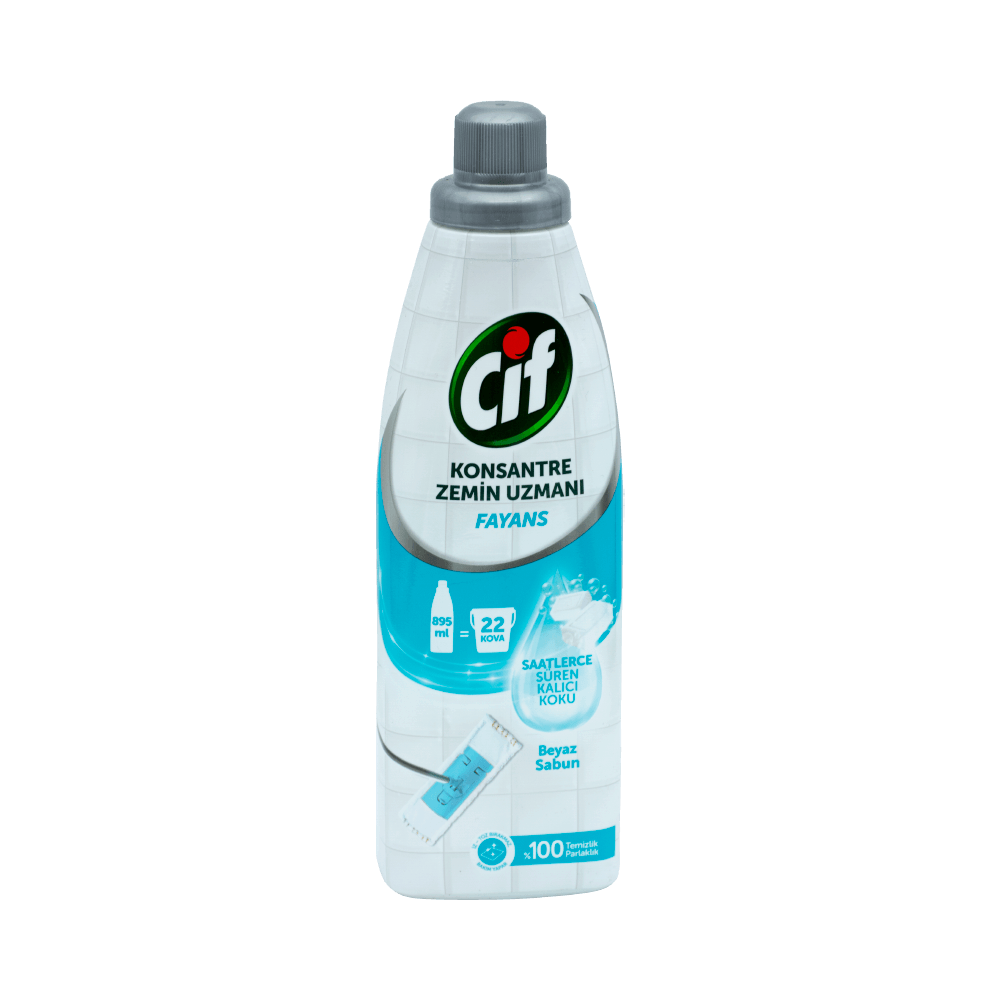 Cif Konstantre Zemin Uzmanı 895 Ml Fayans Beyaz Sabun DL
