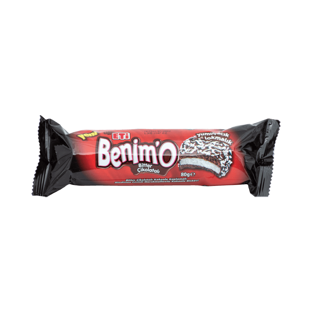 Benimo 80 Gr Bitter Çikolatalı H.Cevizli Lokmalık 