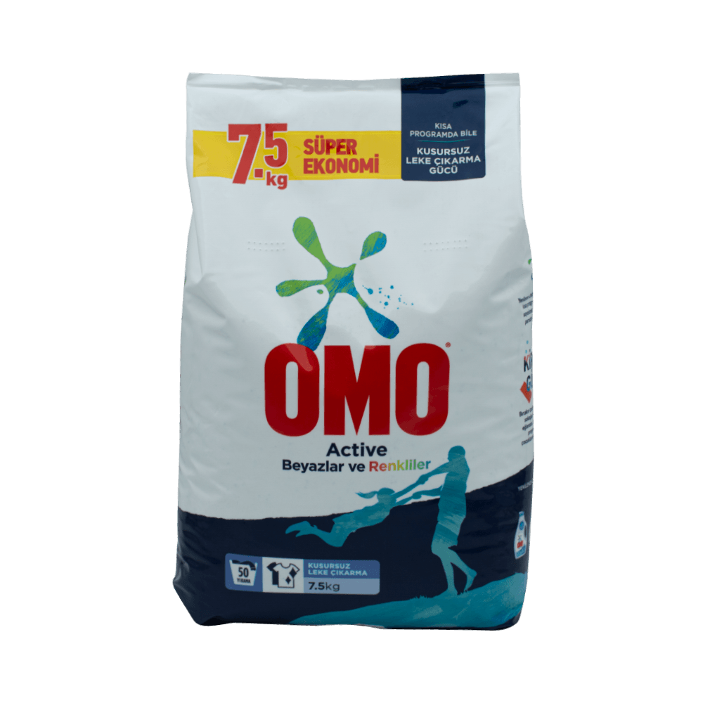 Omo Matik 7.5 Kg Active Beyazlar ve Renkliler