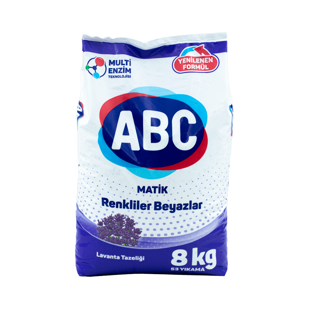 Abc Matik 8 Kg Lavanta Tazeliği Beyaz ve Renkliler