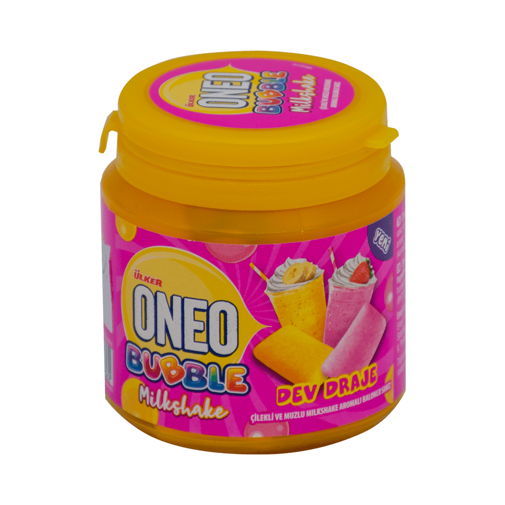Oneo Buble Milkshake 76 Gr Kavanoz Çilek ve Muz Aromalı