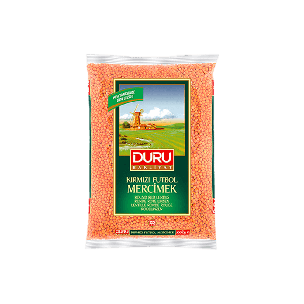 Duru Kırmızı Mercimek 1 Kg Futbol