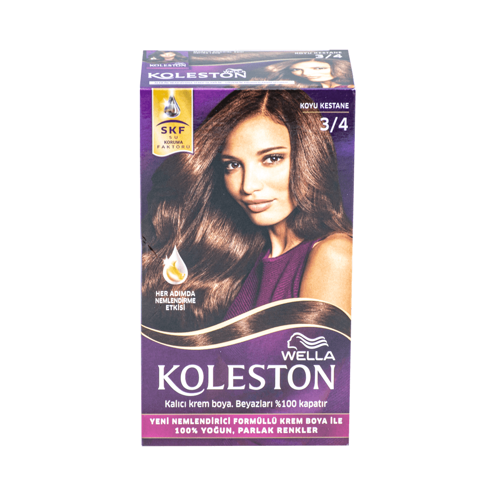 Koleston Saç Boyası Set 3/4 Koyu Kestane