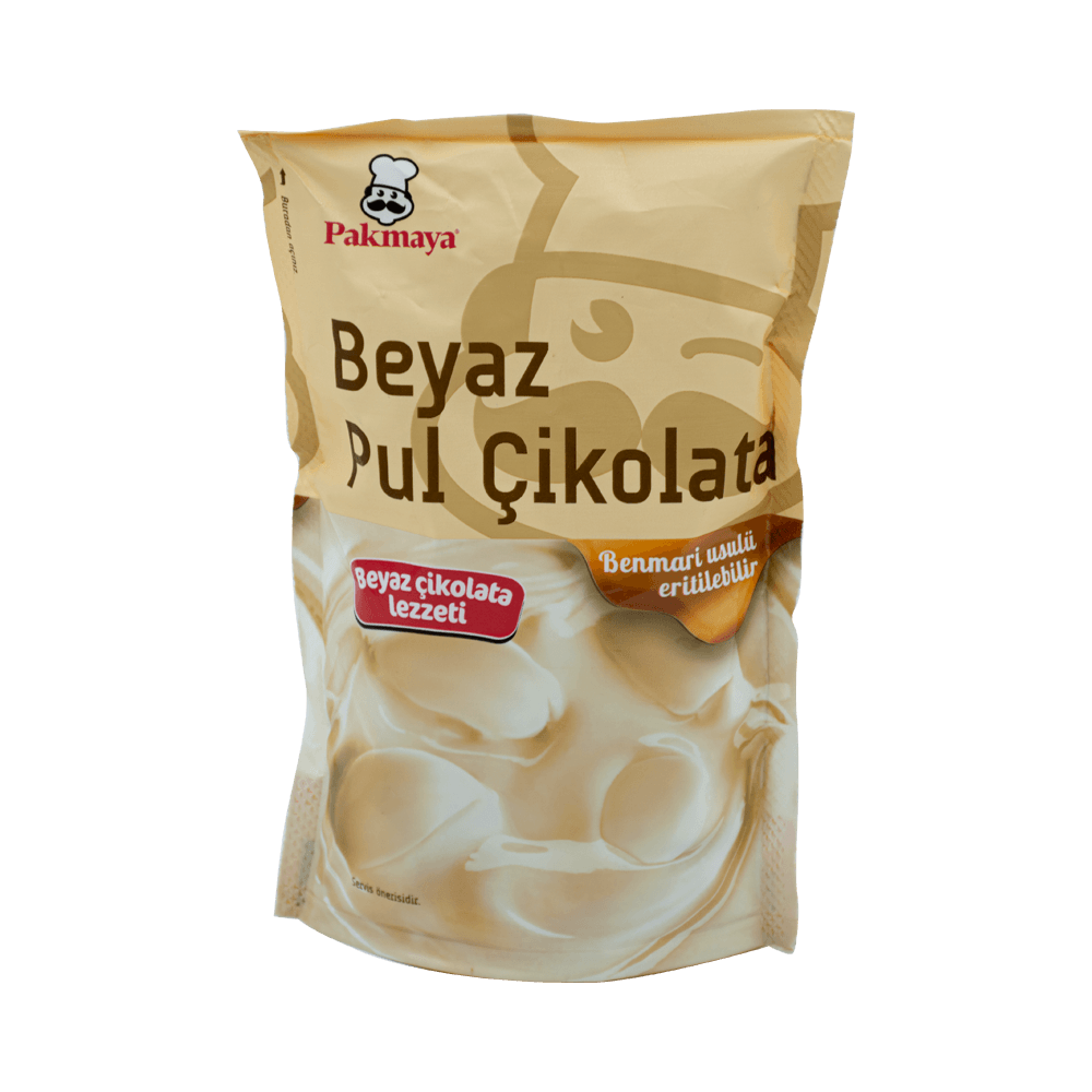 Pakmaya Pul Çikolata 100 Gr Beyaz Çikolatalı