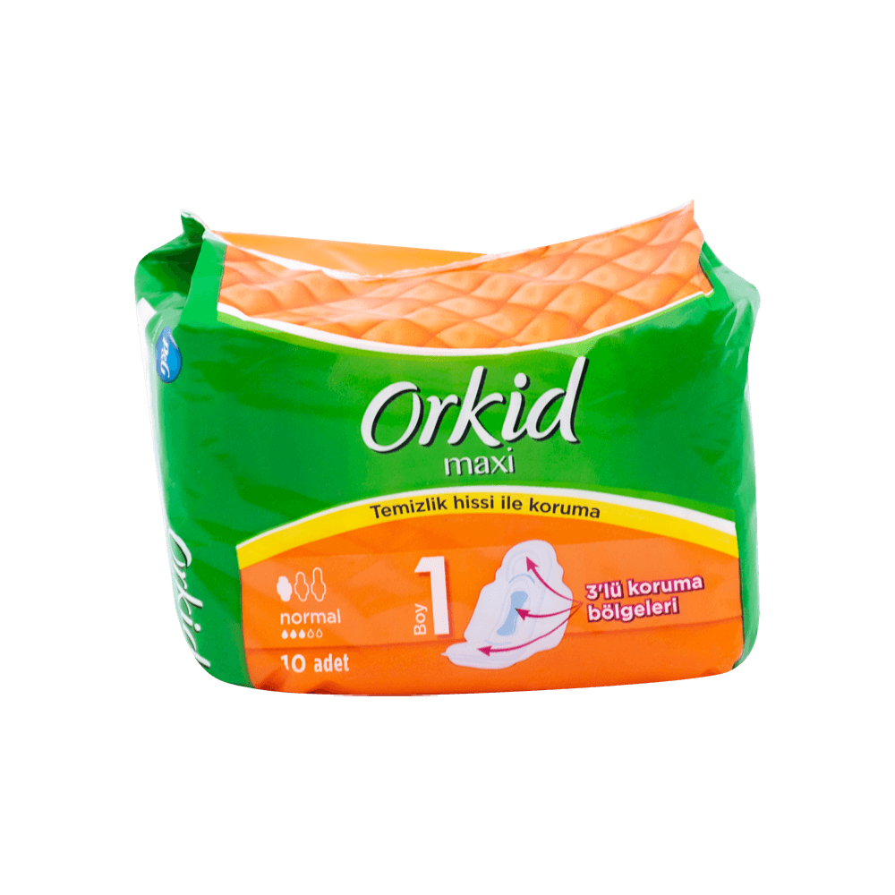 Orkid Maxi Tekli 10'lu Kanatlı Normal